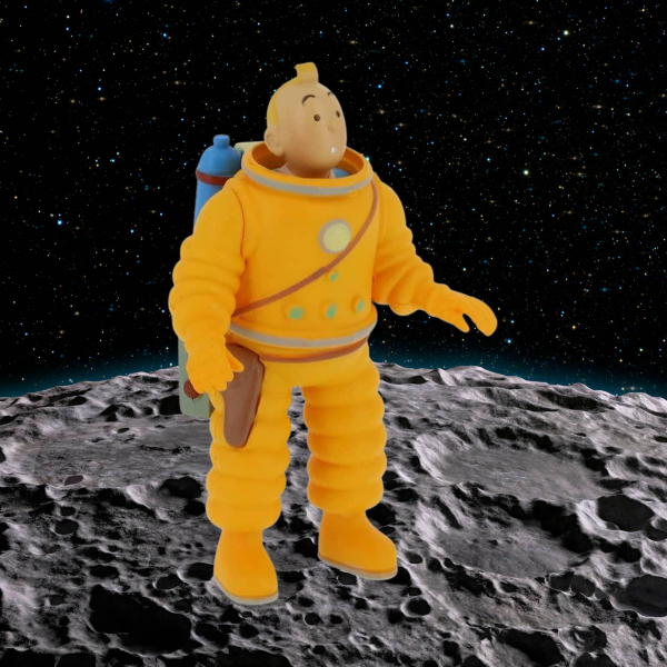 Tim und Struppi PVC Figur "Tim als Kosmonaut"